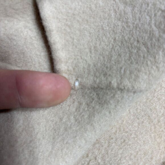 Theory Cashmere Blend Open Coat NEW DIVIDE Womens Medium Ivory Buttonless - Picture 5 of 8